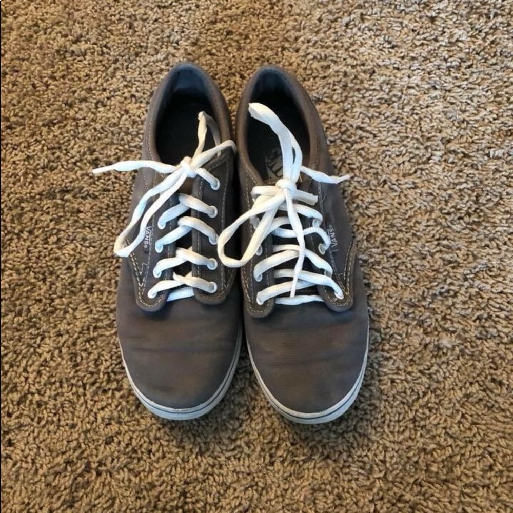 Grey lace up Vans